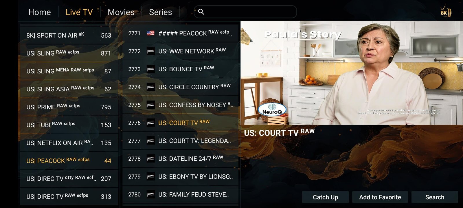Home 4 8k player vip